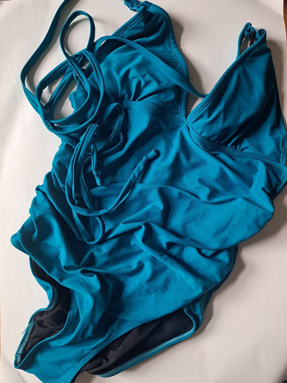 Lait de Poule Maternity & Nursing One-Piece Swimsuit | Size M | Blue Adjustable